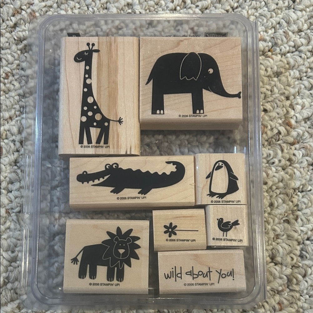 Animal Stamp Set for Kids Wild About You